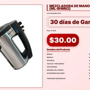 MEZCLADORA DE MANO ELÉCTRICA MILEXUS (ML-BHM62) VPT#-0188 - Img 56323723