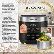 Olla Arrocera COSORI multifuncional 10 Tazas 110V/60Hz 18 funciones, cacerola antiadherente de cerámica y cesta vaporera - Img 57408672