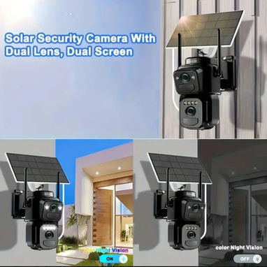 Cámara de seguridad Solar Wifi 2 lentes 8 Mpx - Img 127723347