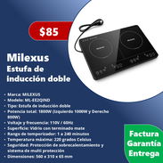 Estufa de inducción de doble hornilla Milexus - Img 55880662