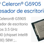 Procesador Intel Celeron G5905 LGA 1200 3.5 GHz 4MB 58W 10ma - Img 50366002