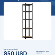 Estantería Modular con 5 Baldas Ajustables Torre 7HOUSE - Img 57926010