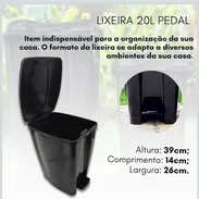 Cesto de basura con pedal negro (cv) - Img 53448215