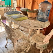 VENDO JUEGO DE TERRAZA DE HIERRO. COMUNICARSE CON EL 54312796 CON ISABEL - Img 54020700