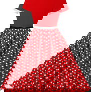 Vestidos de estilo años 50 para mujer, estilo vintage, manga corta, cuello con lazo, de baile midi con cinturón - Img 47732941