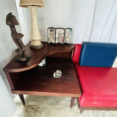Vendo sofá curvo años 50 con mesita auxiliar - 6/9
