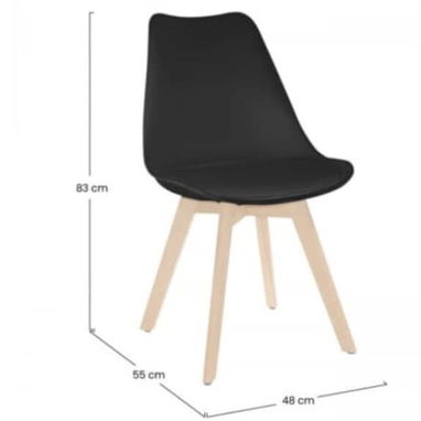 Sillas de asiento de vinipiel , ideales para comedor, cafeterías y home office ⭐️Entrega Incluida⭐️ - Img 120073738