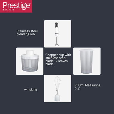 Batidora de mano Prestige 3 en 1 - 4/5