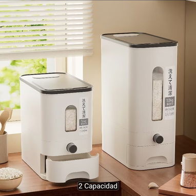 🛍️ Dispensador de granos de un Compartimento. Alargado - 3/4