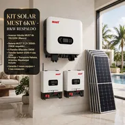☀️ KIT SOLAR MUST 6KW - 10KW RESPALDO - TODO BLANCO ☀️ 💰6800 📦 INCLUYE: - Inversor Híbrido MUST 6kW 110/220V (Blanco - Img 57553343