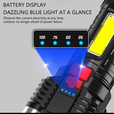 Linterna led carga usb batería interna recargable - Img 114411221