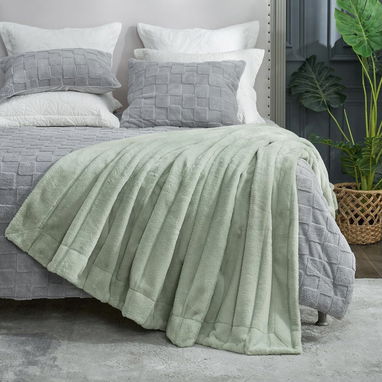 Manta de piel sintética Cozy Bliss para sofá, manta de invierno gruesa de felpa suave y acogedora para sofá, dormitorio - Img 111258938