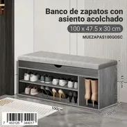 BANCO DE ZAPATOS CON ASIENTO ACOLCHADO - Img 56274792
