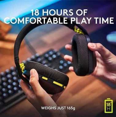🎁 Auriculares Logitech G435 Lightspeed Wireless Negro ✅USB-C, USB-A, 40mm, 20hz-20khz, 45ohm, 165g, Micrófono, Headset - Img 86944398