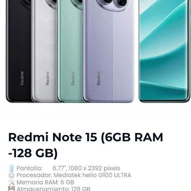 Redmi Note 15 Pro+ (8GB RAM -256 GB) sellado caja nailon dual sim version global no compres mas chinos. note 14 pro plus - Img 115899198