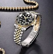 100 Usd reloj automatico (((PAGANI DESSING))),, modelo ( PD-1662 GMT) . bisel de ceramica ,cristal zafiro, de minimo uso - Img 50741879