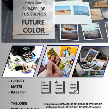 Papel de Foto Future Colors 160 hojas premium 225g Carta - Img 103255483