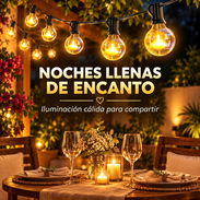 Guirnalda de luces 15 metros para terraza - Img 58189226