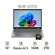 Laptop HP OmniBook X Flip 16" Táctil 2-en-1 AMD Ryzen AI 5 340 16GB RAM 2TB SSD (Modelo: 16-ar0013dx) Meteor Silver (Nue - Img 53776456