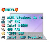 x LAPTOP 🎁NUEVA🎁📦CAJA, ASUS Vivobook Go 14 (E410KA-CL4128), 14" FHD IPS Antireflejo, Intel N4500, 4GB RAM, 128GB SSD - Img 55619198