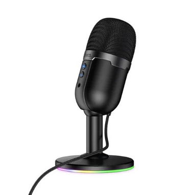 Hoco L25 Bright - Micrófono USB de escritorio con monitorización y silencio con un clic ($22) - 3/5