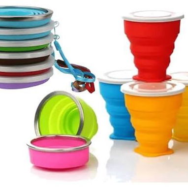 Vaso esterilizador taza de viaje plegable para bolso compatible con microondas ideal para maternidad y gestión con bebés - Img 117857179