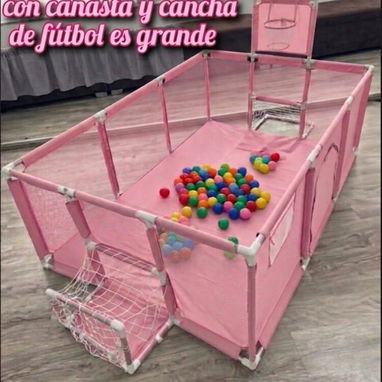 Corrales grandes, con pelotas.☝️  Con porteria y canasta 100usd🔺️ - Img 122599008