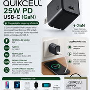*Cargador de Pared Quikcell 25W PD USB-C (GaN) - Img 55693904