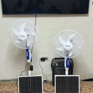 VENTILADOR RECARGABLE DAWANG CON BATERIA DE LITIO Y PANEL DE 20W - Img 57054497