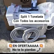 Split de 1 ton con todos sus accesorios - Img 50852363