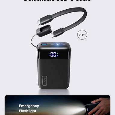 POWER BANK INIU 20000MAH 22.5W USB-C LED LINTERNA MINI SIZE ENVĂO DISPONIBLE + GARANTĂA - Img 125996032