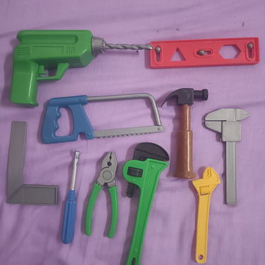 Varios conjuntos: Micro Parque Jurásico, mini zoológico, mini herramientas, mini carritos.. - 5/5