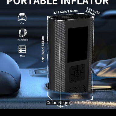 Mini compresor de aire digital portátil recargable - 7/8