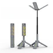 Lámpara Linterna LED Telescópica Wason 1000 Lúmenes Recargable y Regulable con Soporte - Img 58020505