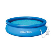Piscina inflable redonda de 457 cm color azul con bomba de filtro Quick Set Summer Waves Polygroup - Img 54860353