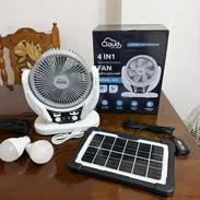 🔑 Ventilador recargable de escritorio, 6 pulgadas, con panel y bombillos - Img 56451687