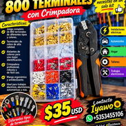 🔥🔧 ¡KIT COMPLETO PARA TUS TRABAJOS ELÉCTRICOS! 🔧🔥 💥 JUEGO DE 800 TERMINALES CON CRIMPADORA 💥 ¡Todo lo que necesita - Img 58015499