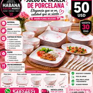 JUEGO DE VAJILLA DE PORCELANA - Img 55983526