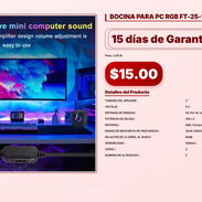 BOCINA PARA PC RGB FT-25-1 . - Img 56997766
