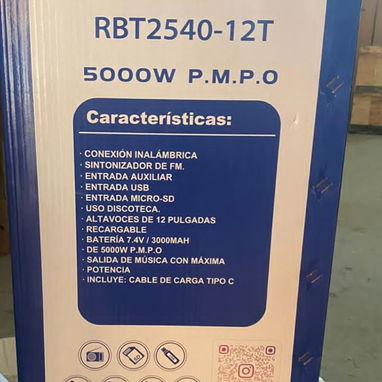 🚧 SPEAKER ROYAL 5000w P.M.P.O DE 12" CON TRÍPODE RBT2540-12T 🚧 - Img 118375595