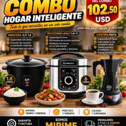 Combo de arrocera, olla reyna y cafetera eléctrica - Img 57135387
