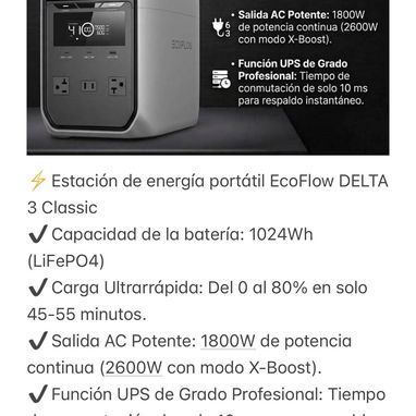 Estaciones de energía EcoFlow de la serie 2 y 3 . NUEVO. ENTREGA INMEDIATA - Img 122485003