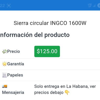 Sierra circular INGCO 1600W - 2/3