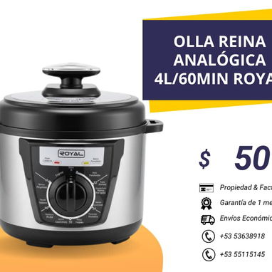 Ollas Reinas Anal贸gicas Multiprop贸sito marca Royal ( 6Lt y 4Lt) - Img 122049734