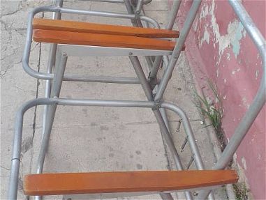 Juego de mesa y sillas de aluminio - Img 59819310