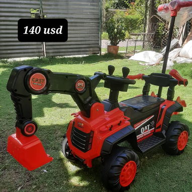 Carro eléctrico para niño, tipo grua con guía - 2/3
