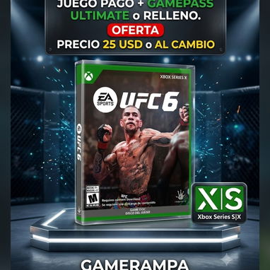 UFC 6 JUEGO YA DISPONIBLE EN GAMERAMPA PARA PS5 XBOX SERIES SX EN LA RAMPAVEDADO - Img 124444197