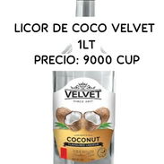 LICOR DE COCO VELVET 1LT 👉 WHATSAPP 55377239. CONTÁCTENOS!! - Img 58057432