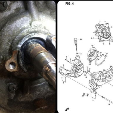 Retén de cigueñal Suzuki - 2/4