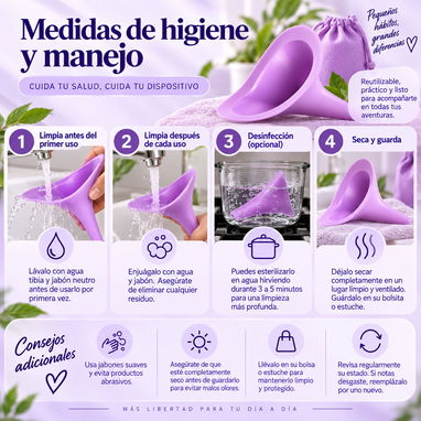 Orinal femenino de viaje para hacer pis de pies postparto postoperatorio - 4/6